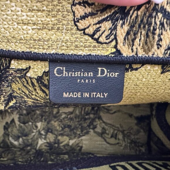 CHRISTIAN DIOR Canvas Embroidered Medium Dioriviera Toile De Jouy Book Tote Mult - Picture 12 of 13